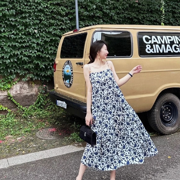 NWT Zara Floral Printed Cotton Dress - 2183/072 - Picture 8 of 11